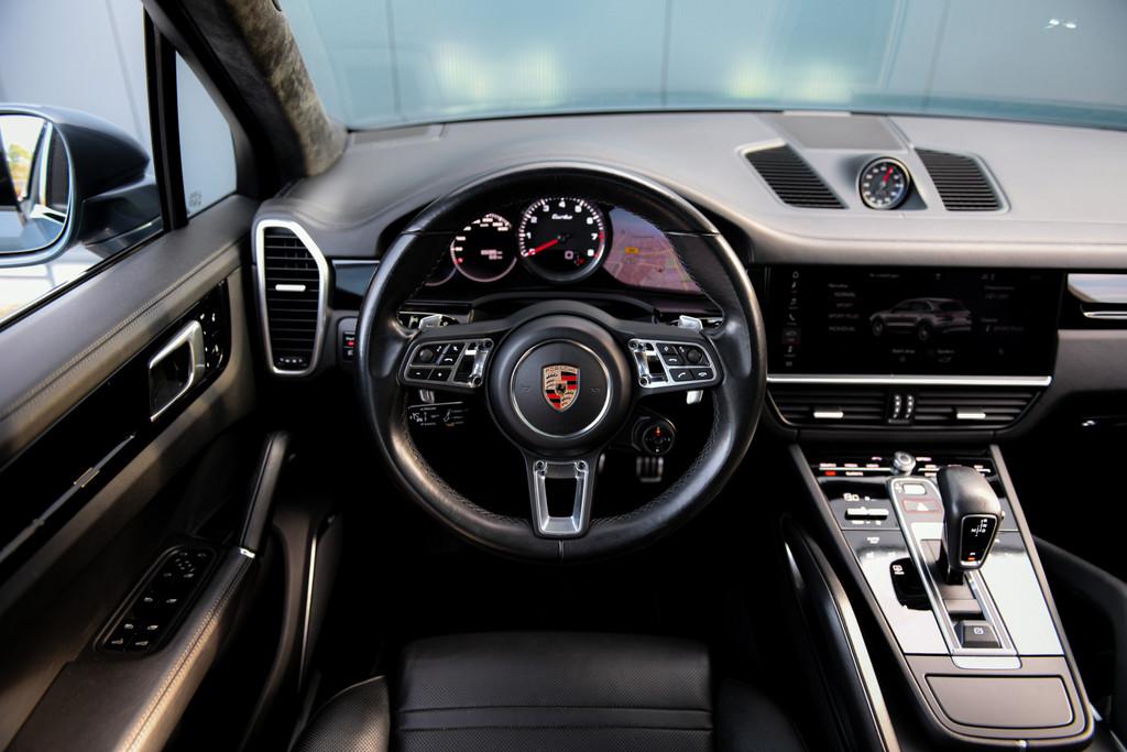 Porsche Cayenne Turbo 4.0 V8 I PSCB I Burmester I Alcantara, Auto's, Porsche, Automaat, Stof, Gebruikt, Blauw