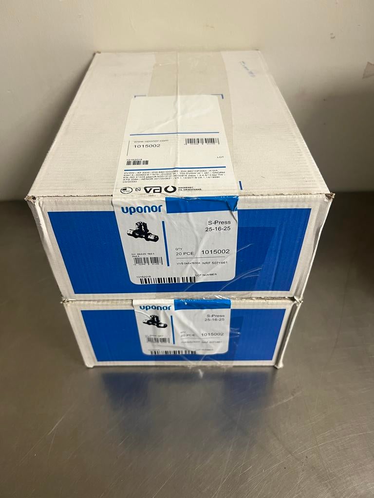 Uponor S-Press 25-16-25 perskoppelingen 40stuks Nieuw Partij, Ophalen, Nieuw, Overige typen