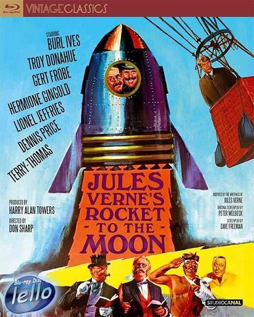 Blu-ray: Jules Verne's Rocket to the Moon (1967 Burl Ives)UK, Ophalen of Verzenden, Zo goed als nieuw, Science Fiction en Fantasy