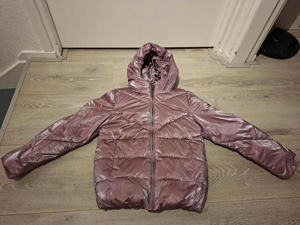 Like Flo Roze Winterjas Meisjes Maat 134/140, Like Flo, Meisje, Ophalen of Verzenden, Zo goed als nieuw