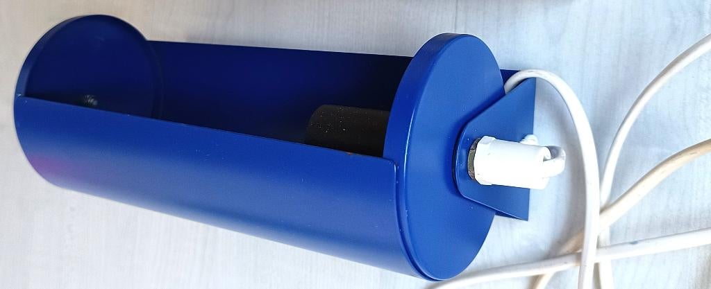 IKEA LOD V413 wandlamp bedlamp - blauw metalen bedlamp, Huis en Inrichting, Ophalen of Verzenden, Gebruikt, Overige materialen