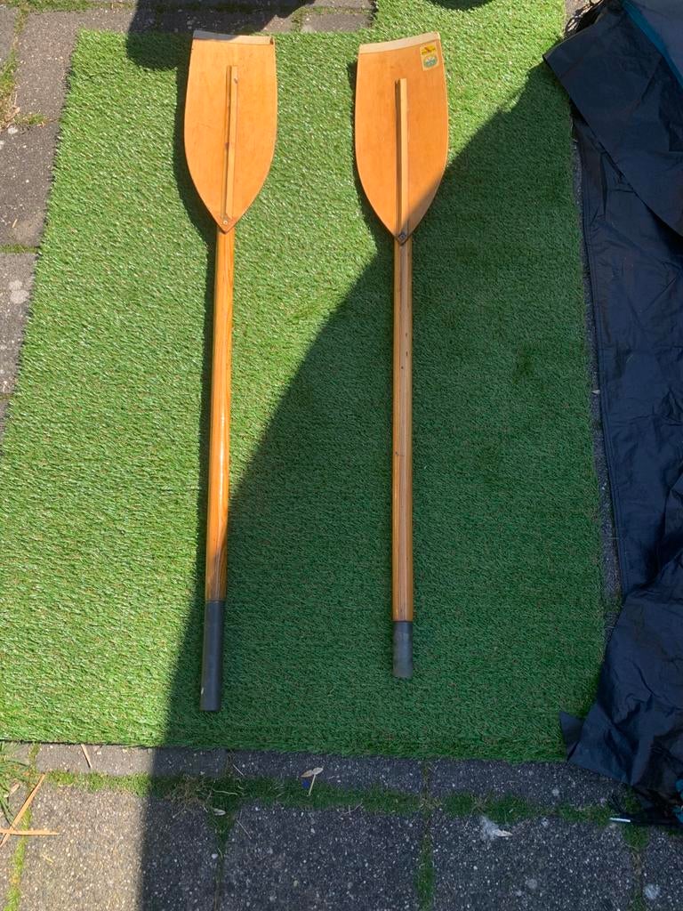 Vintage houten roeispan, Ophalen, Zo goed als nieuw