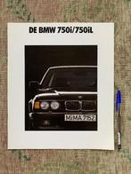 Grote Nederlandse brochure folder BMW 750i 750iL E32 1990, Nieuw, Ophalen of Verzenden, BMW, BMW