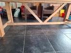 Eetkamertafel van steigerhout., Ophalen, Gebruikt, 200 cm of meer, 50 tot 100 cm