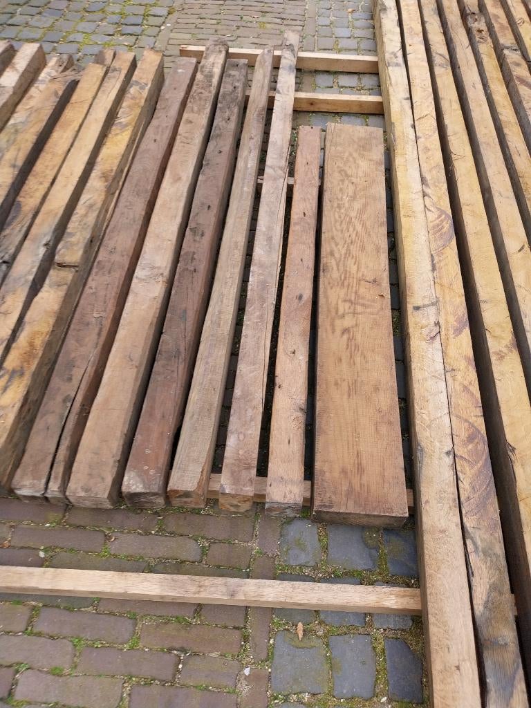 eiken balken, Ophalen, Eiken, Zo goed als nieuw, 250 tot 300 cm