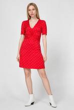 Rood jurkje met witte stippen, Kleding | Dames, Jurken, Nieuw, Ophalen of Verzenden, Maje, Maat 36 (S)