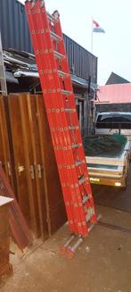 Lange ladder en 2x ladder vrij neer te zetten, Ophalen, Gebruikt, 4 meter of meer