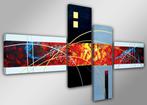 Nieuw * 4 Luik van Canvas * Abstract Colors 70x160cm, Ophalen of Verzenden