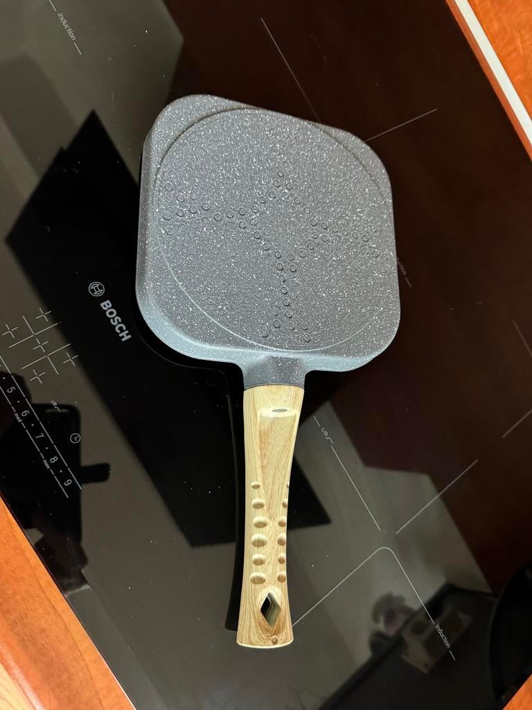 Pannenkoekenpan met 4 vakken of eieren enz., Overige materialen, Nieuw, Ophalen of Verzenden, Keramische plaat