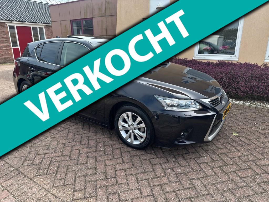 Lexus CT 200h Luxury Line NAVI CAMERA OPENDAK LEER, Gebruikt, 4 cilinders, Startonderbreker, Zwart