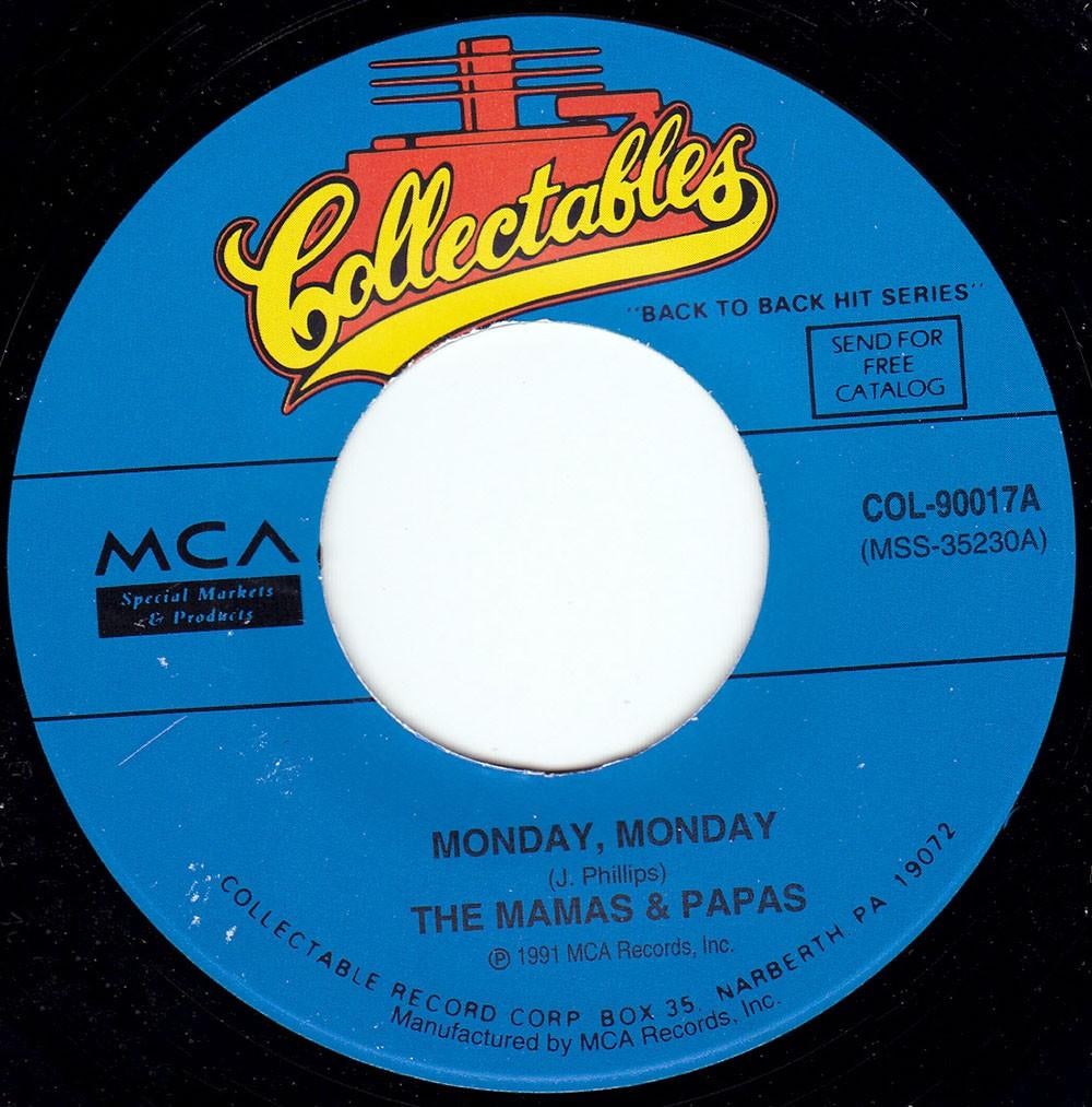 The Mamas & Papas - Monday Monday 7", 7 inch, Single, Ophalen of Verzenden, Pop
