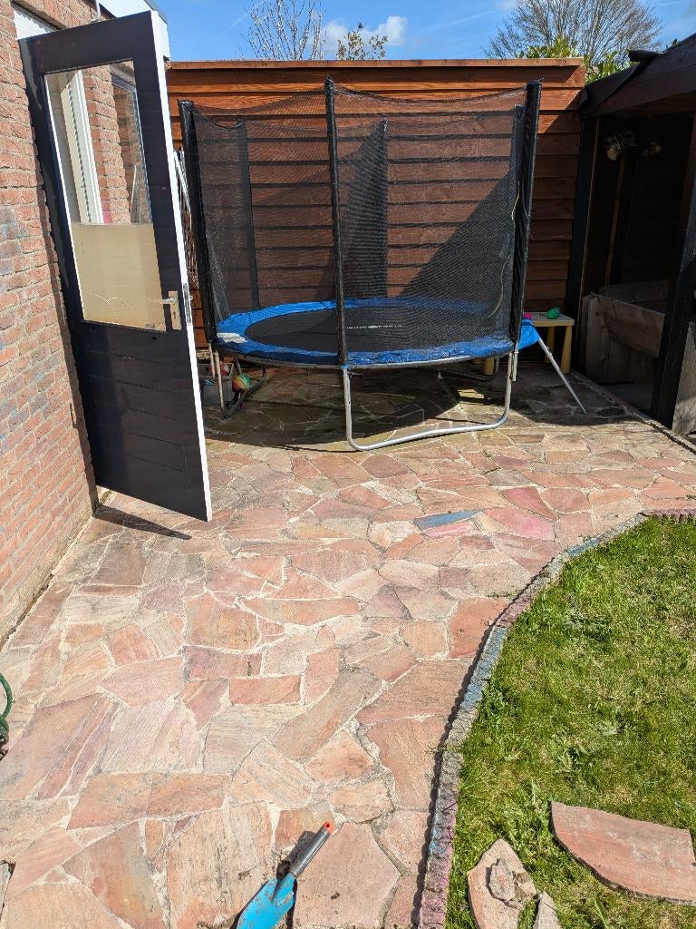 Brasil Rosso Flagstones gebruikt, Ophalen, Gebruikt, Terrastegels, Natuursteen