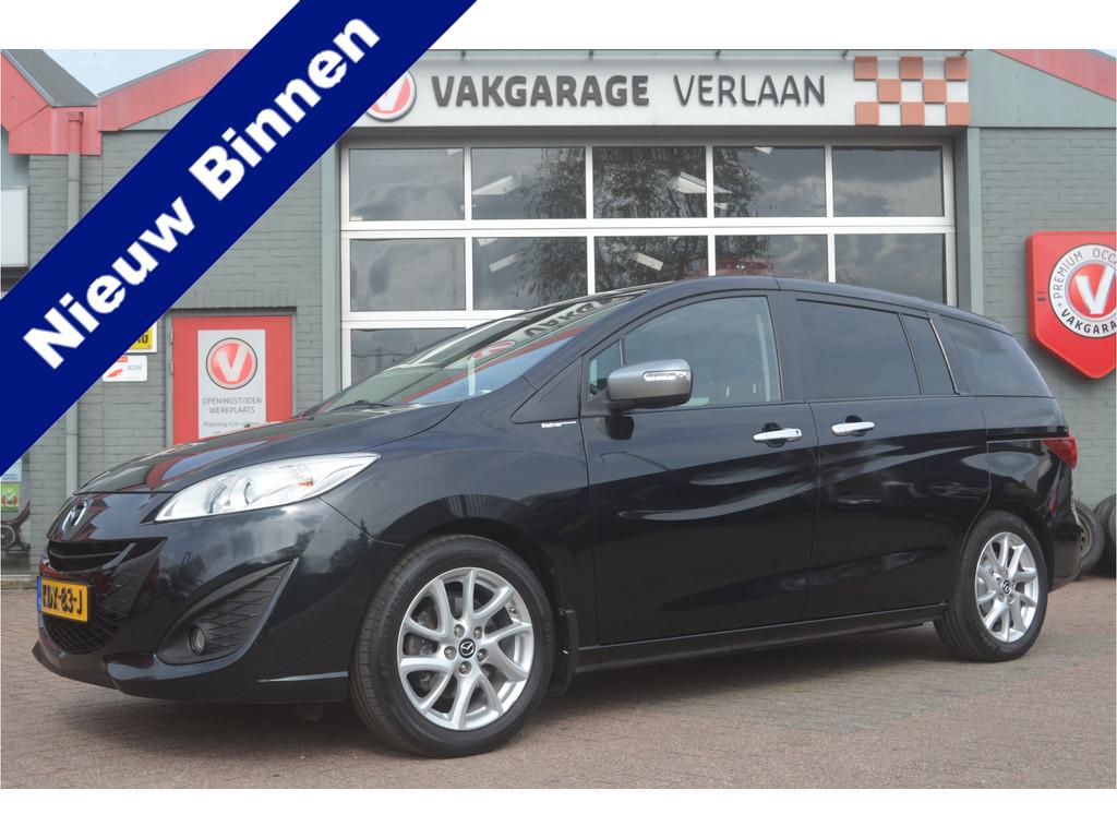 Mazda 5 2.0 Business... trekhaak ...12 mnd. gar..., Auto's, Mazda, Gebruikt, 4 cilinders, 7 stoelen, Zwart