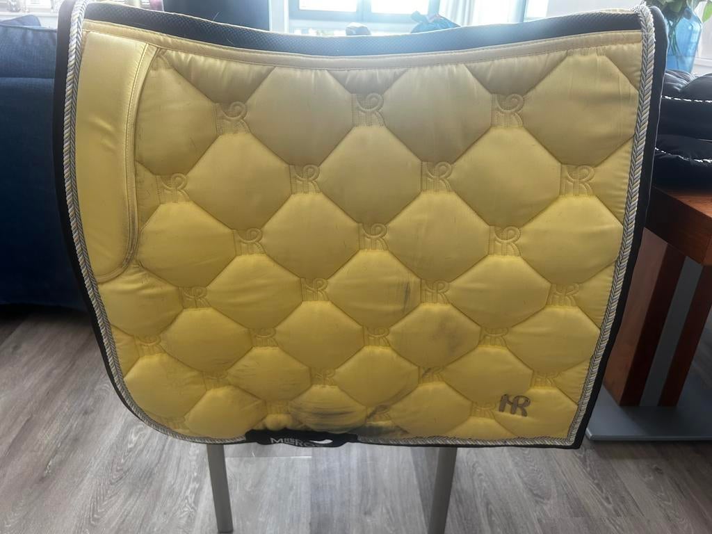 Zadeldekje mrs Ros, Dieren en Toebehoren, Full (L), Gebruikt, Ophalen of Verzenden, Geel