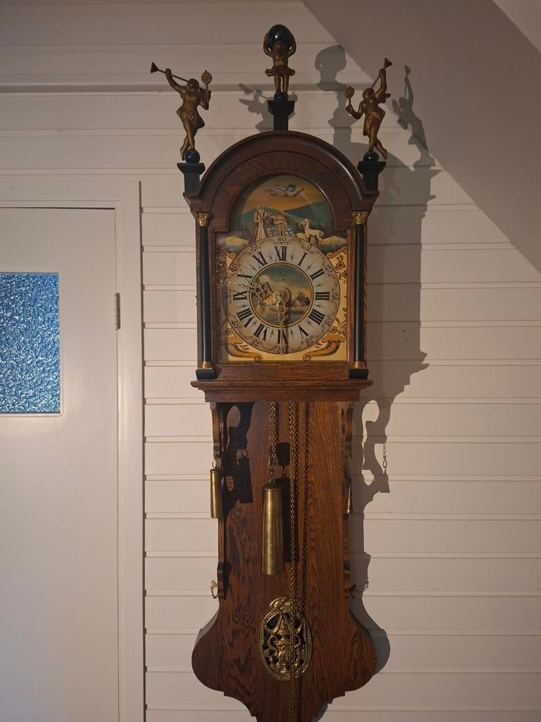 Originele Friese staartklok, Antiek en Kunst, Antiek | Klokken, Ophalen of Verzenden