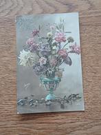 Oude Franse Ansichtkaart "Bonne Année" Bloemenvaas, Ophalen of Verzenden, Voor 1920, Gelopen, Frankrijk