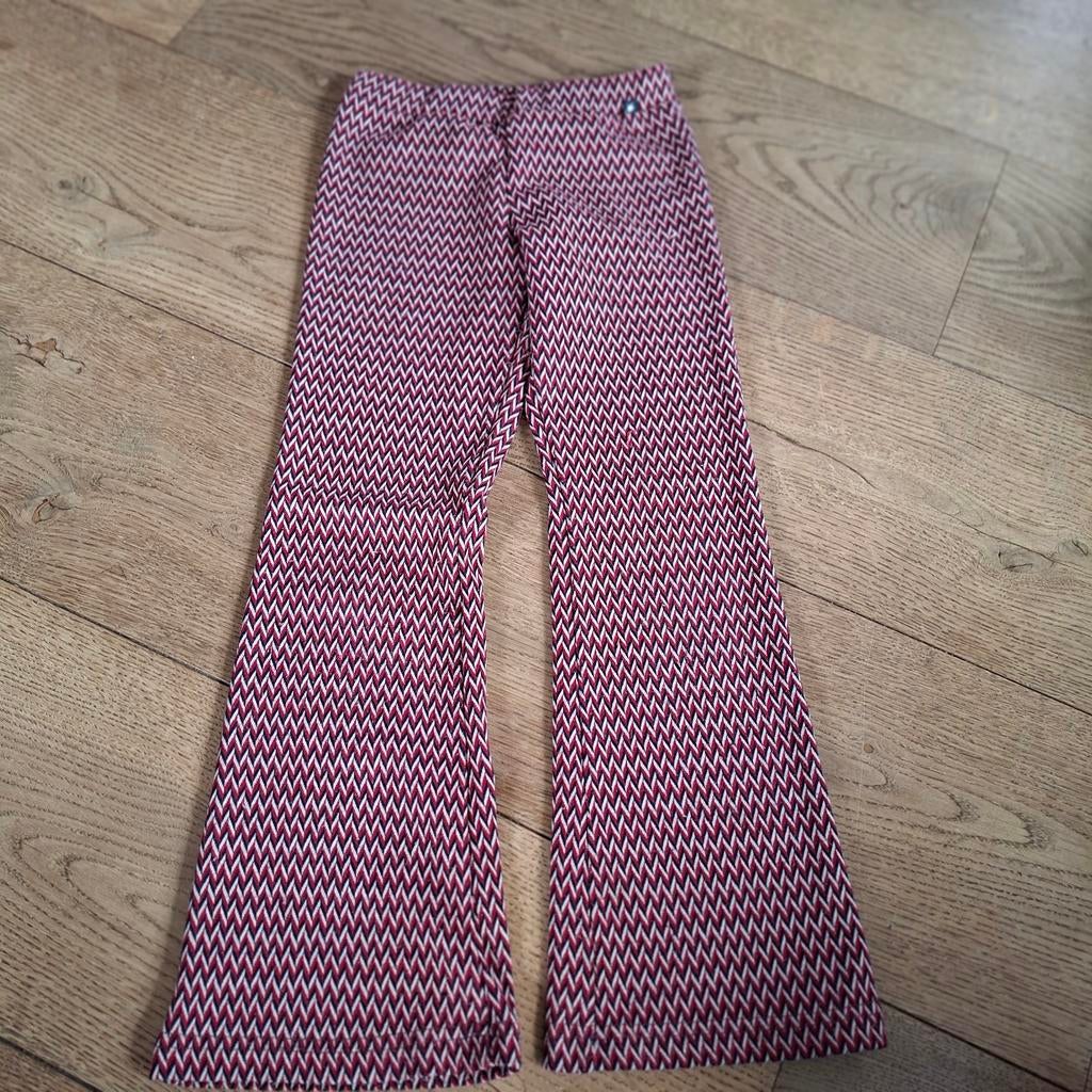 Flair broek donkerrood/blauw/wit, Ophalen of Verzenden, Jongen of Meisje, Broek