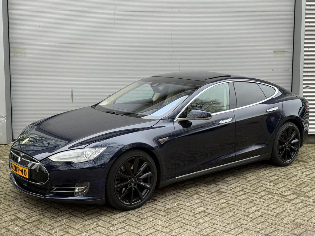 Tesla Model S 60 l Pano l Volleder l Climate l Xenon l ACC l, Auto's, Tesla, Achterwielaandrijving, Gebruikt, Beige, 1974 kg