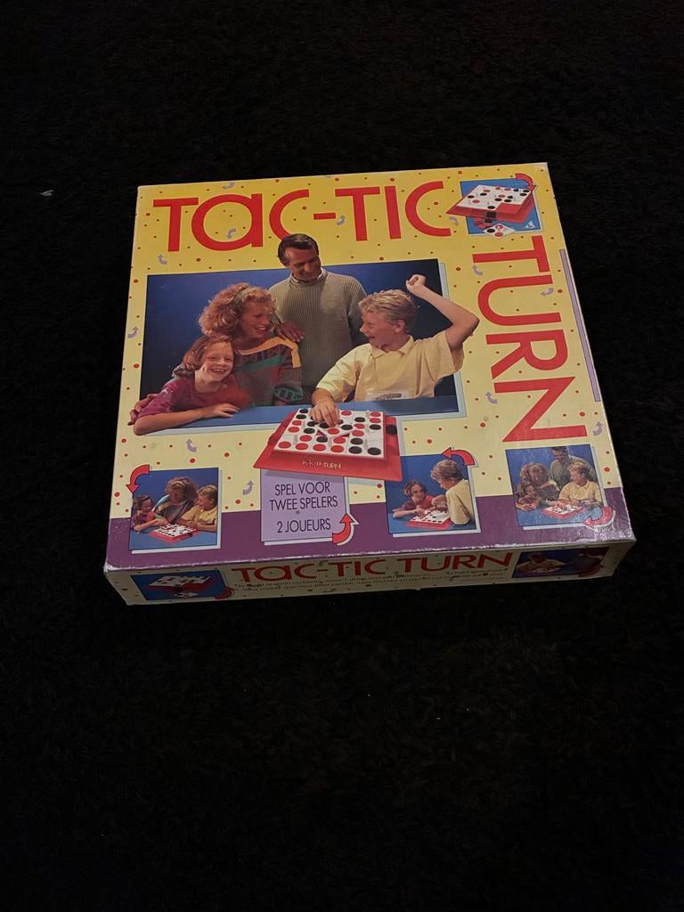 Vintage Tac-Tic-Turn Bordspel (Jaren '80), Hobby en Vrije tijd, Gezelschapsspellen | Bordspellen, Een of twee spelers, Ophalen of Verzenden