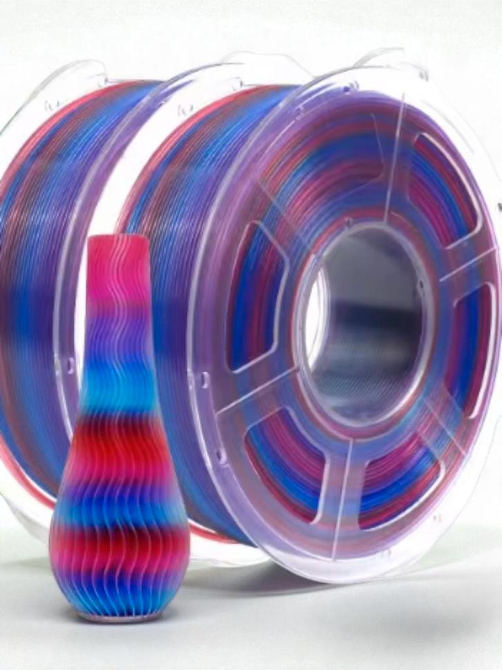 PLA Rainbow transparant filament 1.75mm rol 1100gr, Computers en Software, 3D-printerbenodigheden, Nieuw, Ophalen of Verzenden
