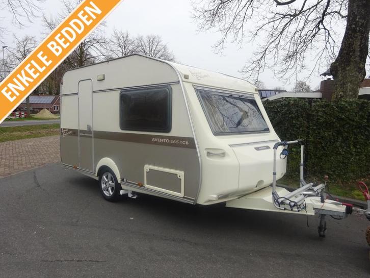 Avento Exclusivo 365TCB Enkele Bedden+Mover, Caravans en Kamperen, Caravans, Bedrijf, tot en met 2, 750 - 1000 kg, Overige, Avento