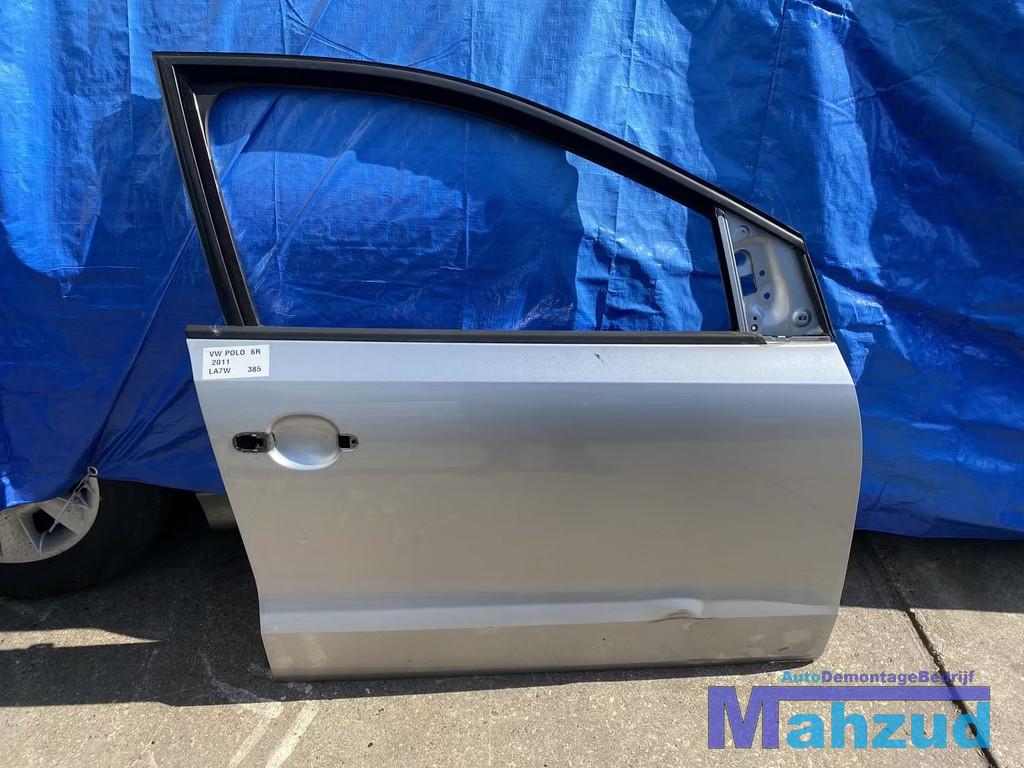VW POLO 6R Zilver LA7W Rechts voor deur portier 2009-2016, Auto-onderdelen, Carrosserie en Plaatwerk, Gebruikt, Volkswagen AG