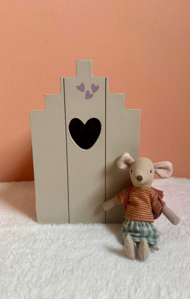 Houten poppenhuisje / muizenhuis, Kinderen en Baby's, Speelgoed | Poppenhuizen, Ophalen of Verzenden, Zo goed als nieuw, Poppenhuis