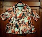 prachtige warme kleuren tuniekjurk 50/52, Kleding | Dames, Grote Maten, Ophalen of Verzenden, Nieuw, Overige kleuren, Jurk