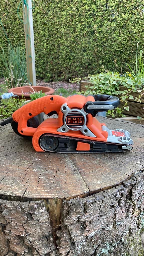Bandschuurmachine black+decker, Doe-het-zelf en Verbouw, Gereedschap | Schuurmachines, Ophalen of Verzenden, Zo goed als nieuw