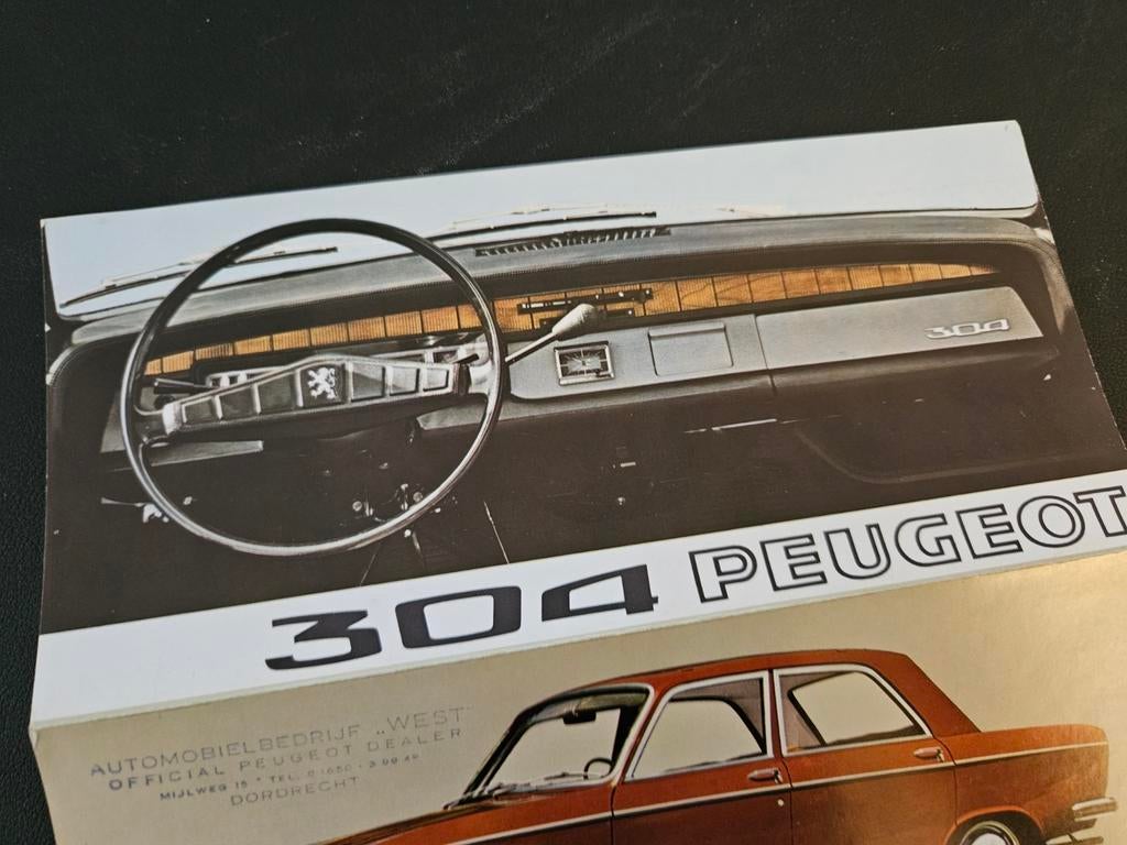 Brochure Peugeot 304 1970, Ophalen of Verzenden, Zo goed als nieuw, Peugeot