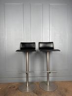 3 verstelbare lederen Lapalma Thin design krukken, Lapalma, In hoogte verstelbaar, 60 tot 90 cm, Ophalen of Verzenden