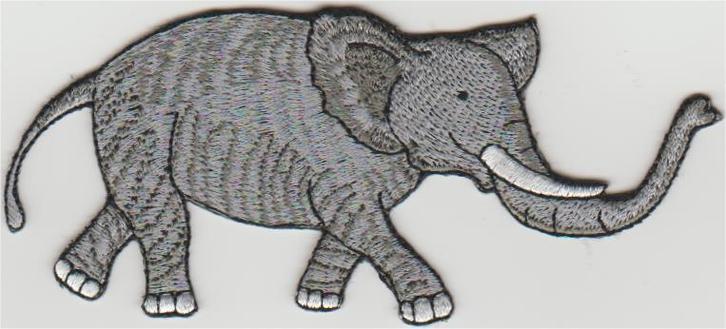 Olifant stoffen opstrijk patch embleem #2, Verzamelen, Overige Verzamelen, Nieuw, Ophalen of Verzenden