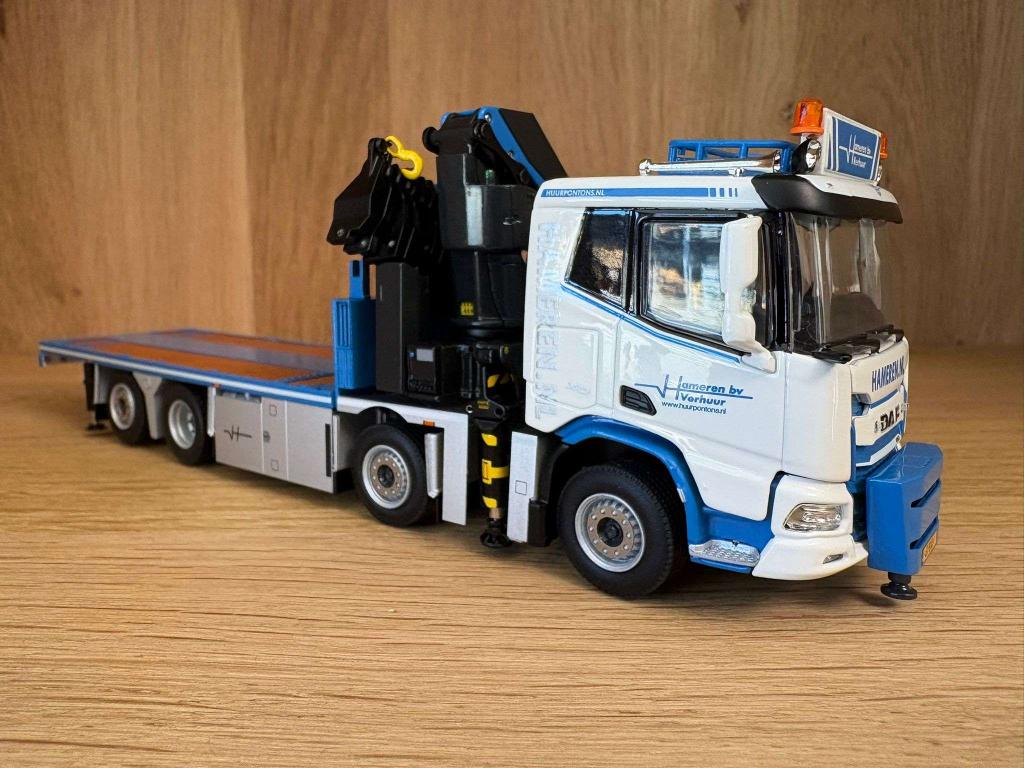 WSI Daf XD 4 asser met palfinger autolaadkraan Van Hameren, Hobby en Vrije tijd, Modelauto's | 1:50, Nieuw, Bus of Vrachtwagen