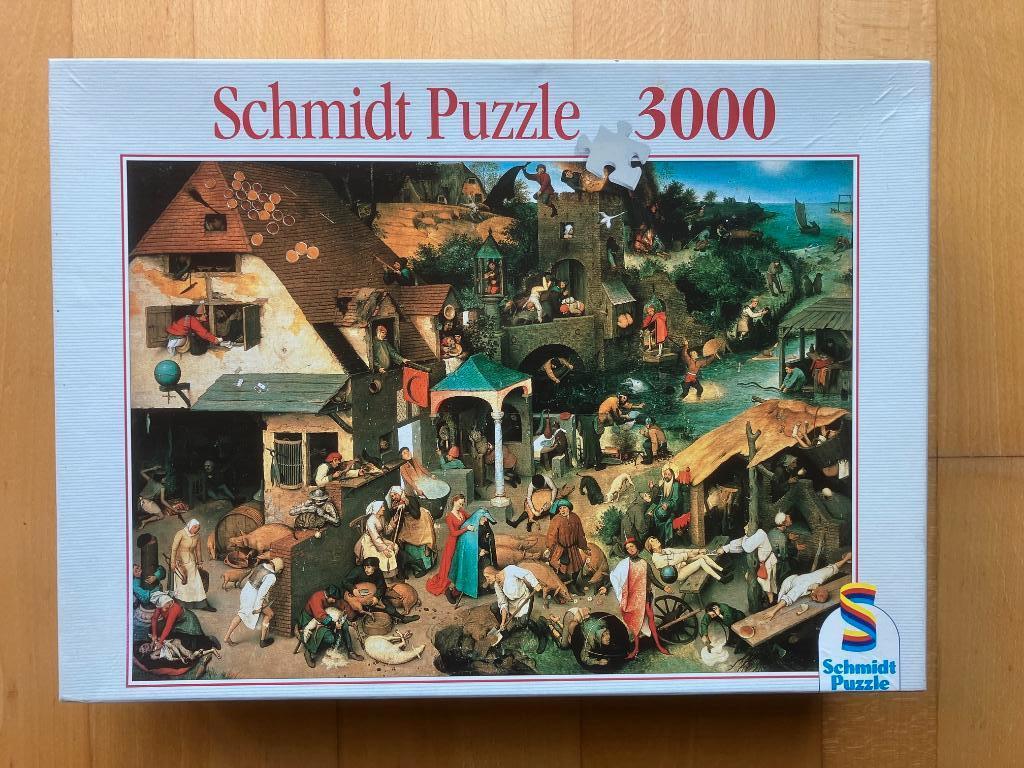 Legpuzzel Schmidt Spreekwoorden 3000 stukjes, 118 x 84cm, Ophalen, Meer dan 1500 stukjes, Gebruikt, Legpuzzel