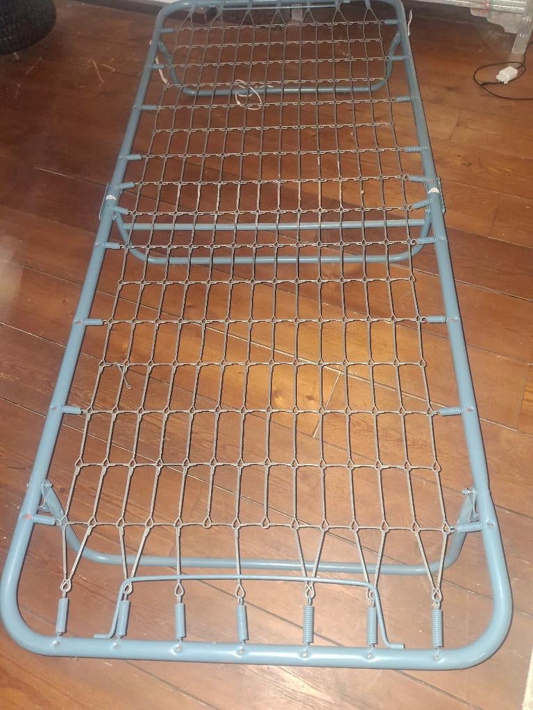 Stretchbed met matras!, Ophalen, Gebruikt, Eenpersoons, 190 cm of minder