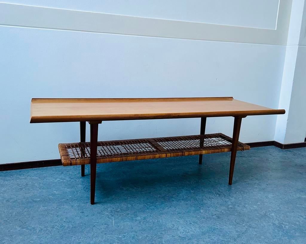 Vintage Deense salontafel, Ophalen, Minder dan 50 cm, Gebruikt, 100 tot 150 cm