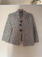 Gerry Weber gebreid vestje grijs beige dames, Ophalen of Verzenden, Zo goed als nieuw, Maat 36 (S), Grijs