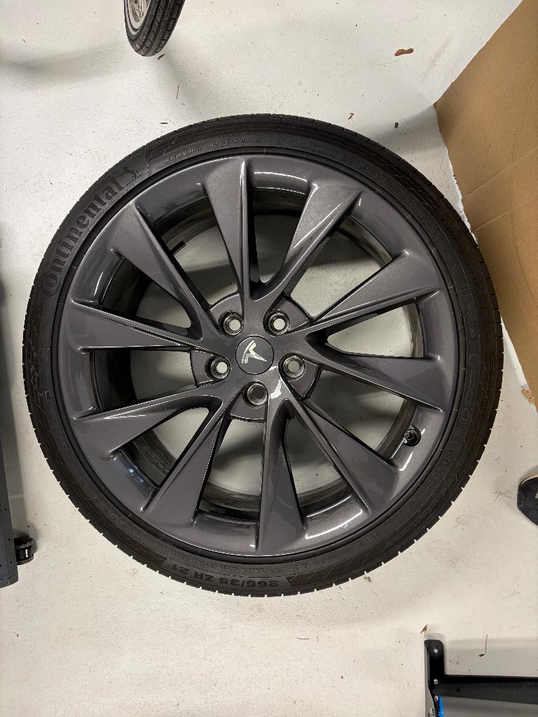 Tesla Sonic Carbon Twin Turbine Breedset 21", Auto-onderdelen, Banden en Velgen, Ophalen, Velg(en), 265 mm, Nieuw