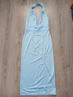 Geweldige halter jurk met glinsterende rand mt S, ijsblauw, Kleding | Dames, Galajurk, Blauw, Ophalen of Verzenden, Maat 36 (S)