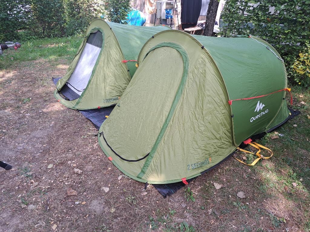 Decathlon Quechua pop-up tent 1 persoons - 2x, Caravans en Kamperen, Tenten, Ophalen, Gebruikt, Tot en met 2