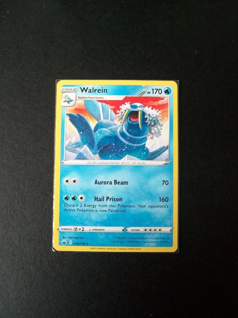 9333: nieuwe pokemonkaart WALREIN HP 170 (039/198), Verzenden, Nieuw, Losse kaart