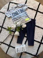 ZGAN 2x Dirkje Zeeman baby shirt top & velours broek set 68, Jongetje of Meisje, Dirkje, Ophalen of Verzenden, Zo goed als nieuw