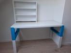 Ikea Pahl verstelbaar bureau 128x58 incl open kastje, Ophalen, In hoogte verstelbaar, Gebruikt, Bureau