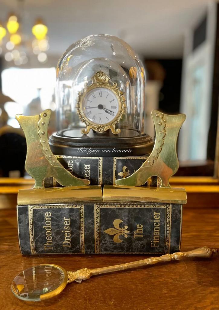 Engels antieke messing schouwstuk knooplaarsjes, Ophalen of Verzenden