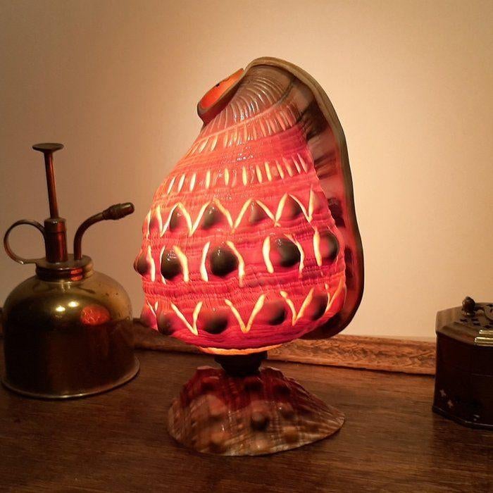 Schelp lamp jaren '20-'30 Frankrijk, Overige materialen, Gebruikt, Verzenden, Boho Chique