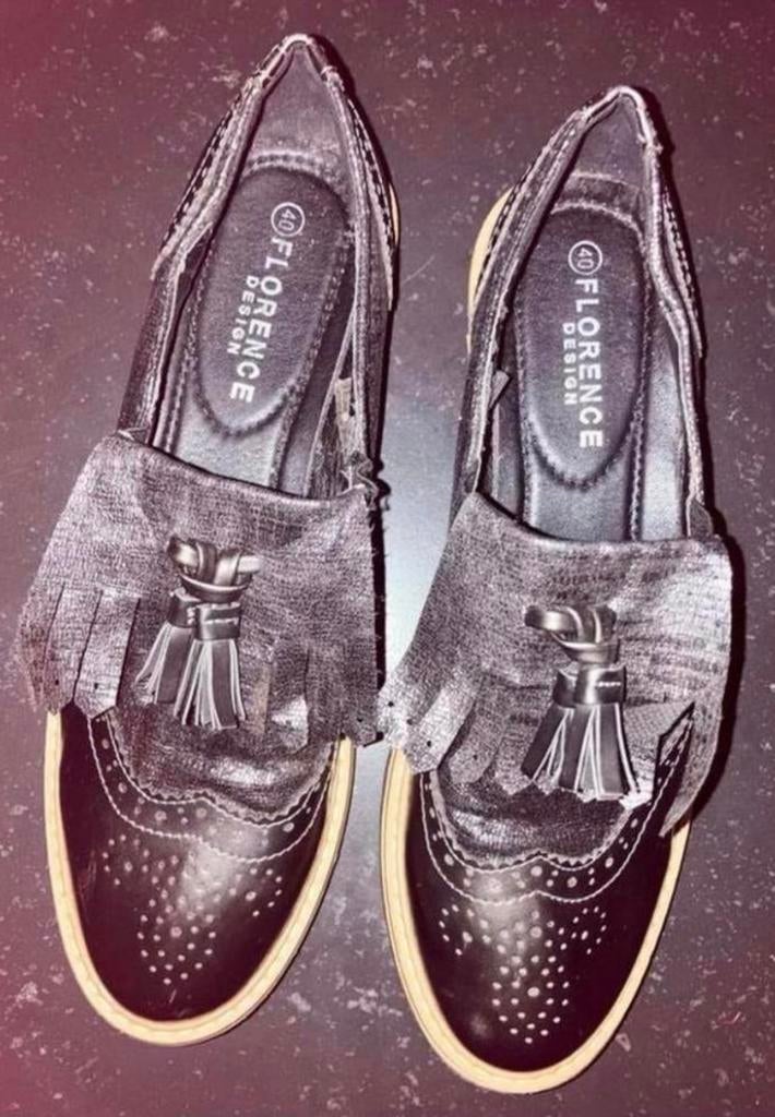 Leren loafers van Florence …maat 40 ,nieuw!, Kleding | Dames, Schoenen, Bruin, Instappers, Nieuw, Ophalen of Verzenden