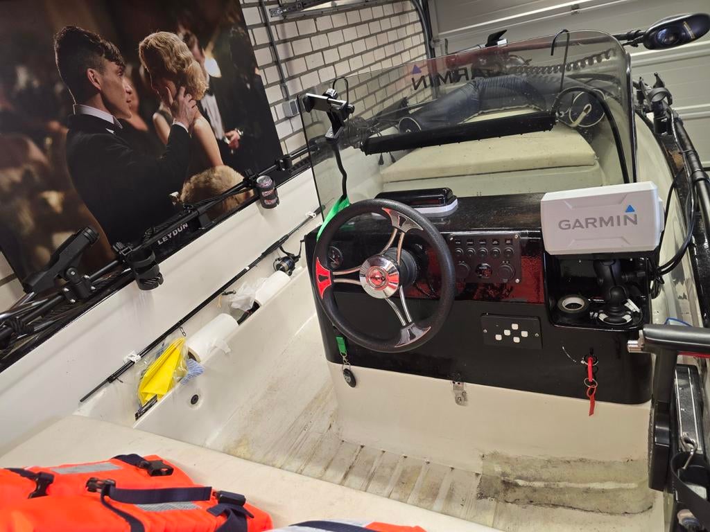 Terhi 4100 met Mariner 30pk en complete uitrusting visboot, Ophalen, 10 tot 30 pk, Gebruikt, Snelvarend