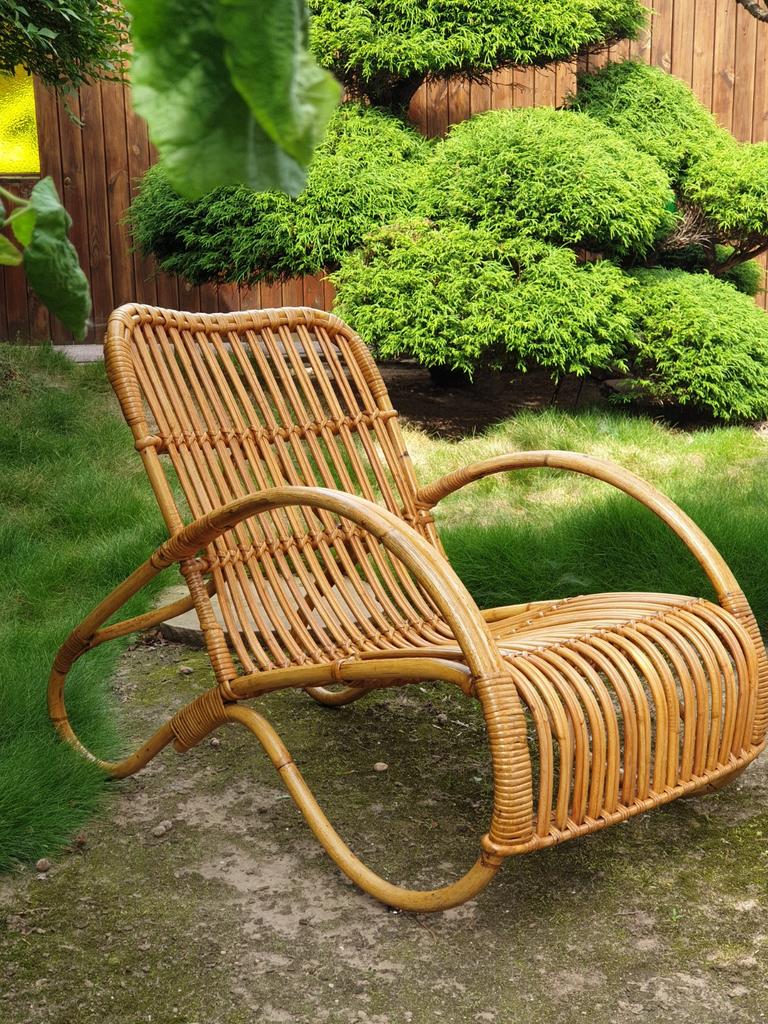 Vintage Rotan Rohé Stoel voor schoolgaand meisje, Huis en Inrichting, Fauteuils, Ophalen, Minder dan 75 cm, 50 tot 75 cm