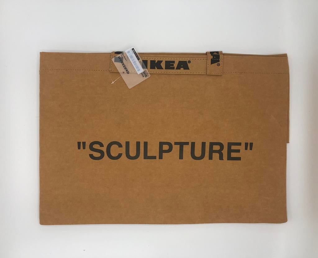Virgil Abloh x IKEA MARKERAD Large Bag, Ophalen of Verzenden, Nieuw, Bruin