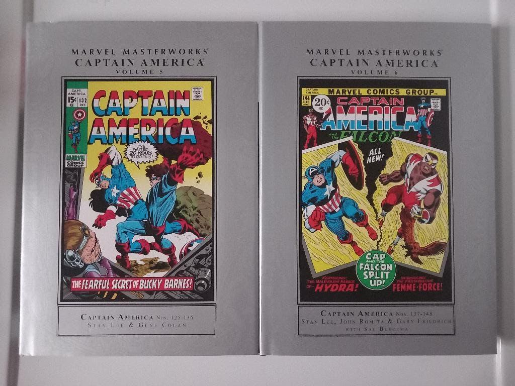 Captain America Masterworks Vol. 5 en 6 HC (Nijmegen oost), Amerika, Marvel Comics, Ophalen of Verzenden, Zo goed als nieuw